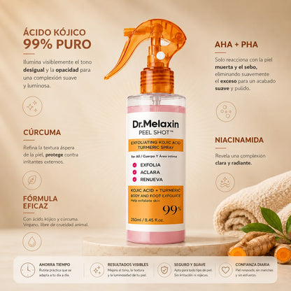 VELORIA® Peel Shot — Exfoliante Corporal en Spray